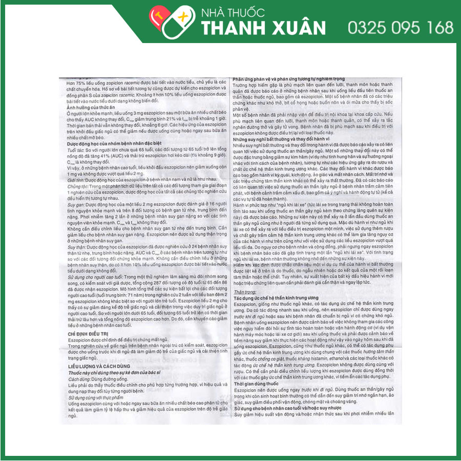 Neuractine 2mg thuốc điều trị triệu chứng mất ngủ